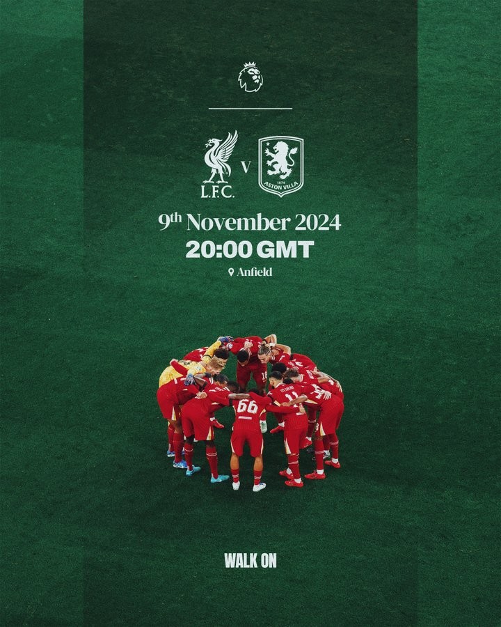 利物浦主场战平阿斯顿维拉,保持领先位置 利物浦主场战平阿斯顿维拉,保持领先位置