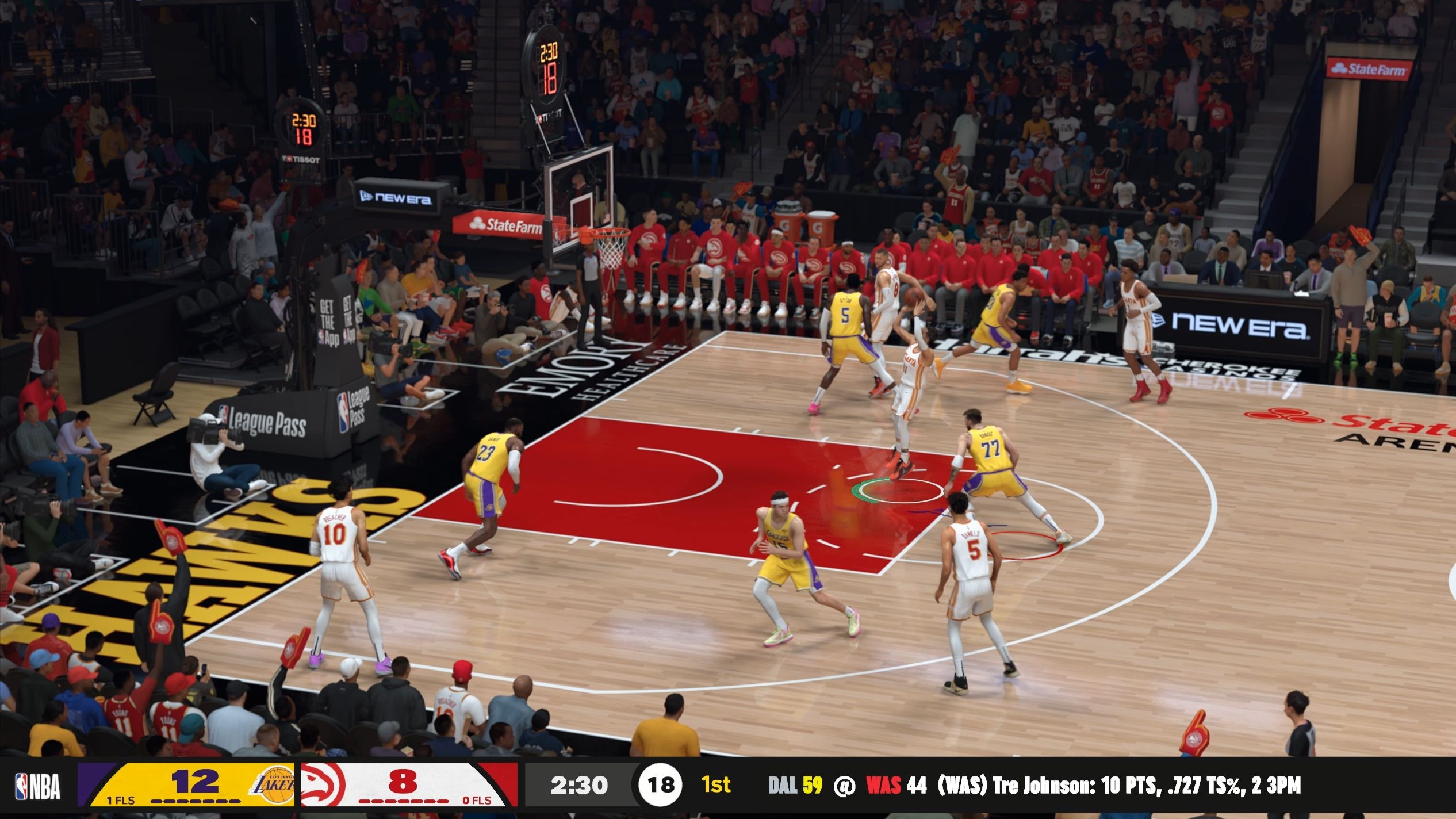 老鹰胜湖人，卡佩拉制霸内线