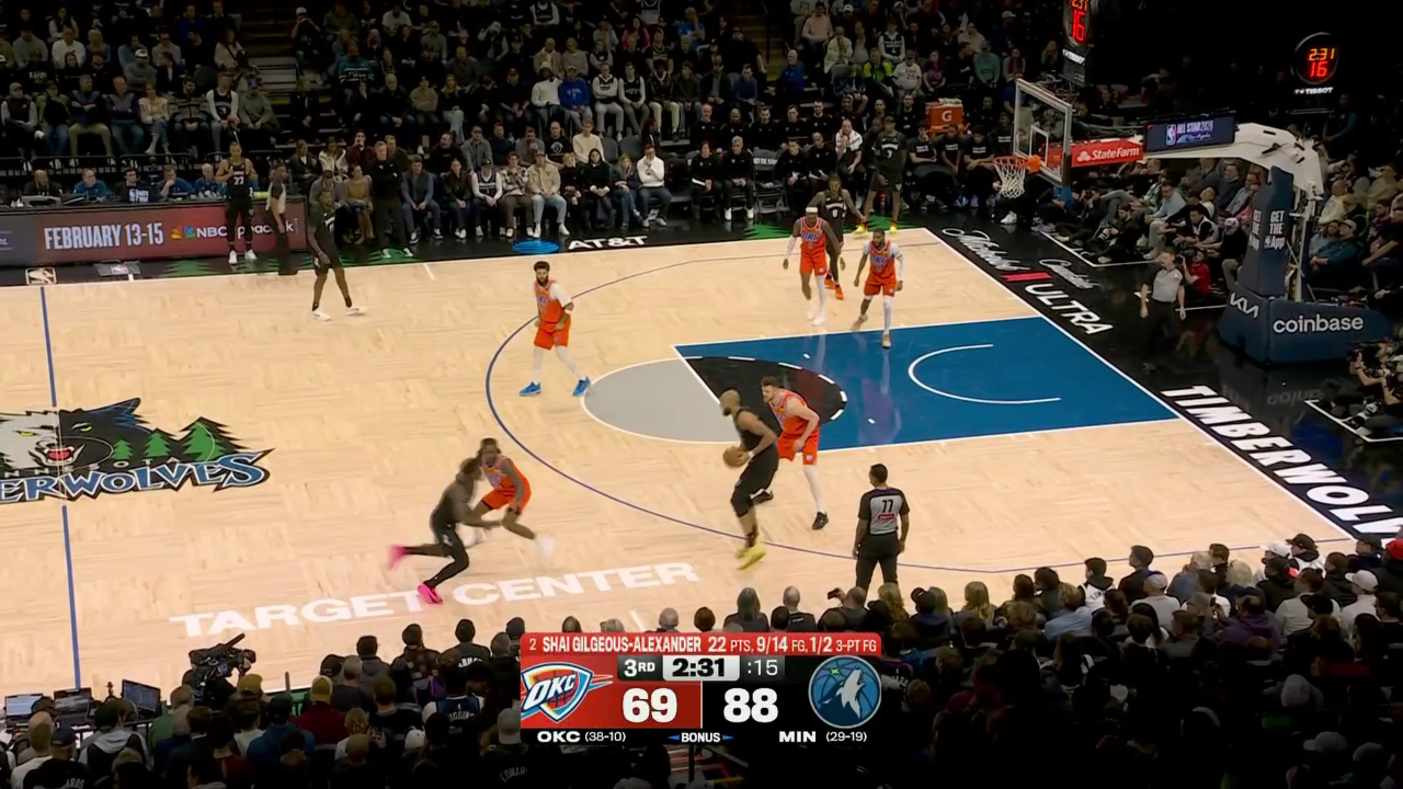 NBA季后赛焦点战，森林狼正面击溃公牛